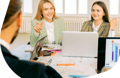 Mensen in werk gesprek