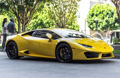 Yellow Lamborghini Huracan